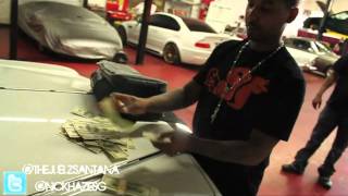 Juelz Santana Shows His Car Garage amp Smokes Blunt [upl. by Laicram]