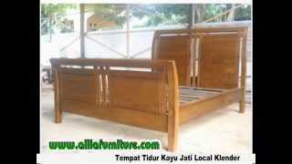 Tempat tidur kayu jati klender Jakarta [upl. by Arabeila51]