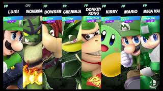 Super Smash Bros Ultimate Amiibo Fights Request 980 The Green Team [upl. by Leiuqese]