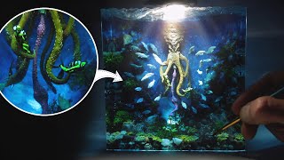 Epoxy Resin Diorama Zombie Octopus  DIY  Miniature Resin Art [upl. by Itsim89]