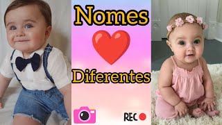 NOMES DIFERENTES quot MASCULINO E FEMININOquot [upl. by Eirret]