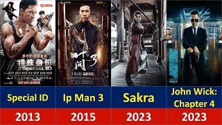 Donnie Yen All Movies List 19842023 Best Comparison [upl. by Enitsuga]