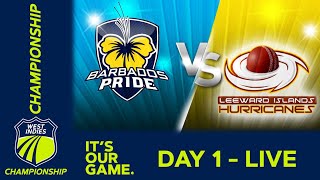 🔴 LIVE Barbados vs Leeward Islands  Day 1  West Indies Championship  Wednesday 9th February 2022 [upl. by Esorrebma]