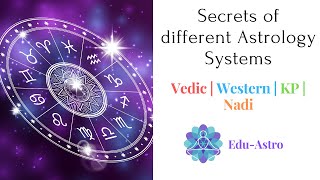 SECRETS of Astrology Systems  VEDIC WESTERN KP NADI [upl. by Lairea]