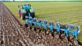 Ploughing on Dutch clay soil w FENDT 1050 amp 9 furrow Lemken Diamant 16  KMWP Farms [upl. by Tilla968]