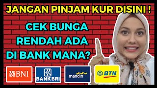 JANGAN SALAH PILIH KUR APA BEDANYA PINJAMAN KUR BRI BNI BTN Mandiri [upl. by Gemoets]