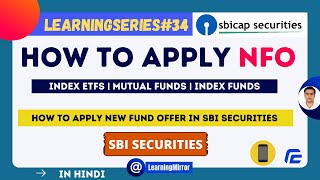 How to apply NFO in SBI Securities  How to buy New Fund Offer in SBI Securities [upl. by Kremer]