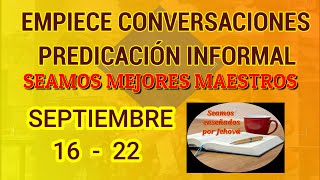 Seamos mejores maestros Predicación informal 3 minutos Septiembre 16  22 [upl. by Ennaj]