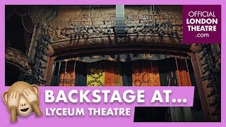 Backstage tour of the Lyceum Theatre [upl. by Seravaj]