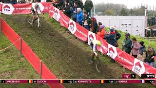 Cyclocross  UCI World Cup  Dendermonde  Men Elite  12 Nov 2023  Round 3 [upl. by Baiel]