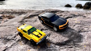 TRANSFORMERS BUMBLEBEE RISE OF THE BEASTS VS BEE 1025B SS AGE OF EXTINCTION [upl. by Andromeda]