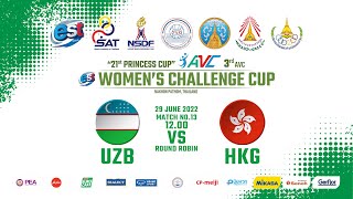 UZB  HKG  “21st PRINCESS CUP  EST COLA ” 3rd AVC WOMEN’S CHALLENGE CUP [upl. by Ttsepmet]