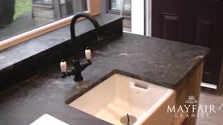 Black Storm Leathered Granite Worktops [upl. by Mcnutt]