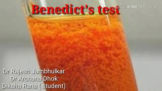 Benedicts test for reducing sugars [upl. by Reckford]