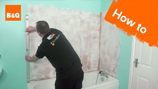 How to tile a bath splashback part 1 preparation [upl. by Enytnoel40]