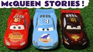 Cars Toys LIGHTNING McQUEEN Toy Racing Stories [upl. by Aleris]