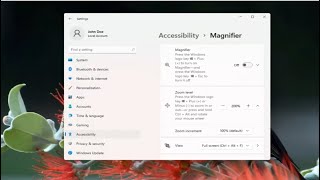 How To Turn On Magnifier On or Off Windows 11 Tutorial [upl. by Delinda]