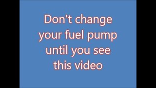 how to make a bad fuel pump work  part 1 24 [upl. by Alyahs681]