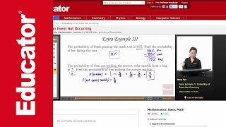 Basic Math Probability of an Event Not Occuring [upl. by Luhem]