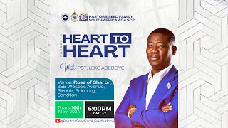 RCCG PASTORS SEED FAMILY  SOUTH AFRICA  HEART TO HEART WITH PST LEKE ADEBOYE [upl. by Kaasi274]