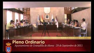 Pleno Ordinario 29 septiembre 2011 video 33 [upl. by Mallen934]