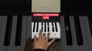 La Sonora Dinamita Que Bello piano tutorial [upl. by Aliab]