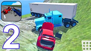 Car Crash Simulator  Accident  Gameplay Walkthrough Mountain iOSAndroid  Part 02 [upl. by Hareenum]