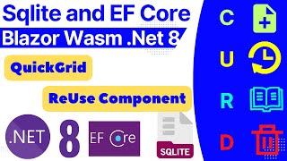 blazor webassembly curd operation using ef core and sqlite [upl. by Arua452]