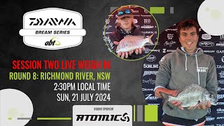 2024 Daiwa BREAM Series  Atomic Richmond River Session TWO LIVE Weigh In [upl. by Otreblig346]