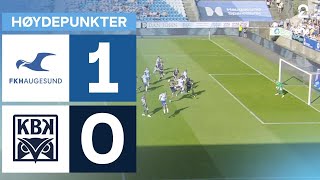 Haugesund 1  0 Kristiansund BK  Høydepunkter [upl. by Ardnos]