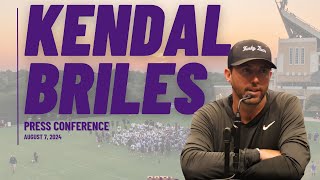 TCU Offensive Coordinator Kendal Briles Press Availability  August 7 2024 [upl. by Yim]