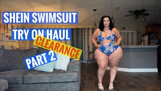 Shein swimsuit try on haul plus size part 2 [upl. by Constantino112]