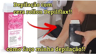 DEPILAÇÃO COM CERA ROLLON DEPILAÇAO PERNAS COM CERA DICAS DE DEPILAÇAO PROFISSIONAL DEPIlFLAX [upl. by Halstead]