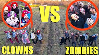 when you see Clowns VS Zombies dont approach them Run AWAY Fast Battle of the Armies [upl. by Rollie]