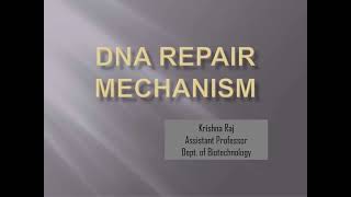 DNA REPAIR MECHANISMS MALAYALAM [upl. by Lleruj]