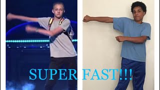 Fastest floss ever  faster floss than backpack kid  fastest flossing dance [upl. by Cloris]