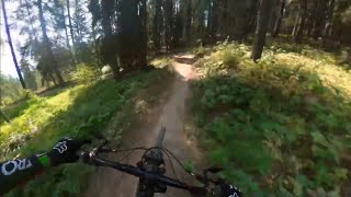 Epic Flow Trail Ride at Pass Powderkeg Mountain Alberta  GO FAST [upl. by Ardnaxila]