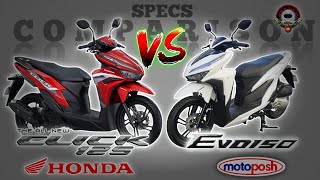 HONDA CLICK 125 vs MOTOPOSH EVO 150 SPECS COMPARISON [upl. by Macomber]