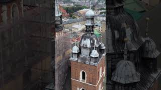 Bazylika Mariacka w Krakowie 2024 r drone dji podróżepopolsce travel krakow [upl. by Ardnaik]