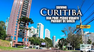 Curitiba Driving 4K  Rua Prof Pedro Viriato Parigot de Souza  goprocamera [upl. by Chelsae]