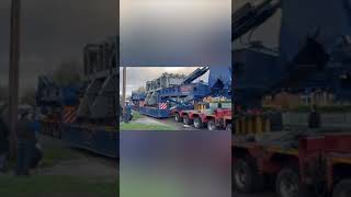 Biggleswade power station transformer delivery via Dunton village Bedfordshire from Tilbury Docks [upl. by Shyamal]