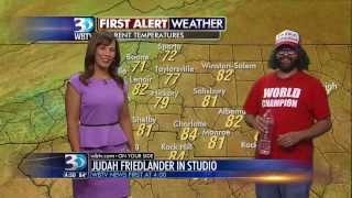 Comedian Judah Friedlander Does the Weather on WBTV [upl. by Adnorahs1]