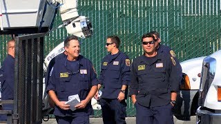 USAR California Task Force 6 Returns From Houston  Riverside RAW FOOTAGE [upl. by Laband]