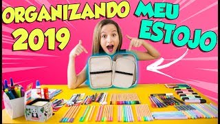 MATERIAL ESCOLAR 2019  ORGANIZANDO MEU ESTOJO [upl. by Arron]