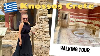 Knossos Palace Crete Greece Cinematic Walking Tour [upl. by Diego]