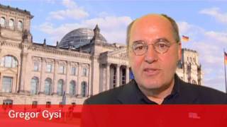 DIE LINKE Gregor Gysi Für Frieden amp soziale Gerechtigkeit [upl. by Reede485]