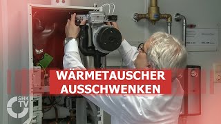 Wolf Praxistipp – Wärmetauscher ausschwenken  SHKTV [upl. by Trainor619]