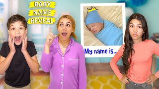 BABY NAME REVEAL  Familia Diamond [upl. by Znerol]