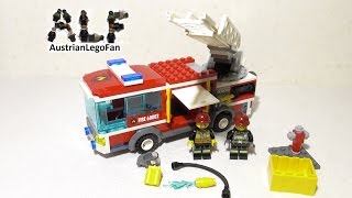 Lego City 60002 Fire Truck  Feuerwehrfahrzeug  Lego Speed Build Review [upl. by Natiha]