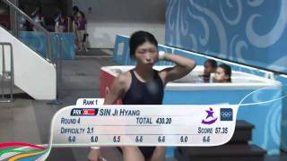 Womens 10m Platform Diving Final  Singapore 2010 Youth Games [upl. by Romine]